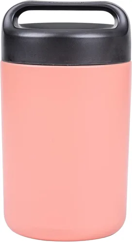 Goodful Tarro de comida de acero inoxidable, recipiente de almacenamiento de alimentos aislado con sello al vacío de doble pared con asa de Rubor