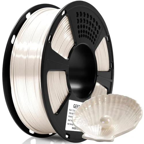 Miniatura 41 de GEEETECH Filamento PLA de color dorado sedoso de 0.069 libras, filamento de seda brillante para impresora 3D, carrete de 2.2 libras, precisión