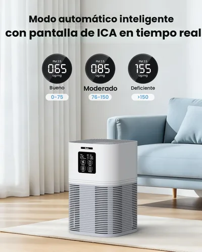 Miniatura 6 de Purificador de aire para habitación grande de hasta 350 pies cuadrados, filtro HEPA VEWIOR H13 con 6 ajustes de temporizador, aromaterapia