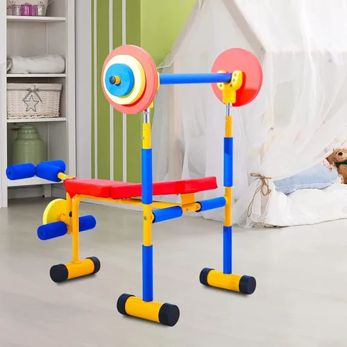 Miniatura 6 de Fun and Fitness Equipo de bicicleta estática para niños, equipo de ejercicio ajustable para niños y fitness, equipo de entrenamiento para niños