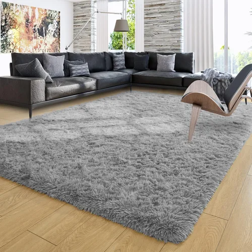 Miniatura 26 de Ompaa Alfombra esponjosa, alfombra mullida súper suave para dormitorio, sala de estar, alfombra grande de felpa de 6 x 9 pies, alfombra de pelo