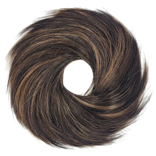 Miniatura 38 de HAIR COUTURE Avanti Moño desordenado - Pieza de extensión sintética instantánea, con pelo rizado ondulado postizo para mujeres