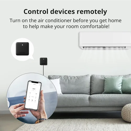 Miniatura 5 de SwitchBot Hub Mini control remoto inteligente - Control remoto universal IR, WiFi IR Blaster para TV, aire acondicionado, compatible con Alexa, Negro