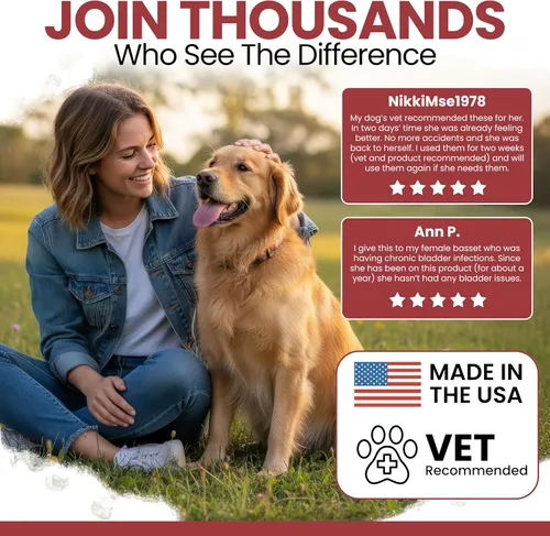 Miniatura 4 de Suplemento de arándano para perros, 120 masticables suaves, apoyo natural para infecciones del tracto urinario y control saludable de la vejiga