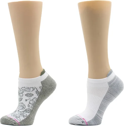 Miniatura 21 de Dr. Motion Calcetines de compresión de corte bajo para mujer, paquete de 2