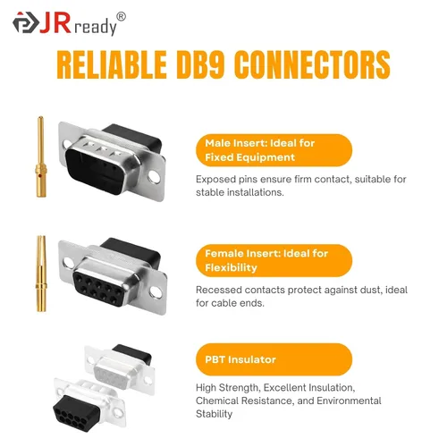 Miniatura 5 de JRready ST6579 DB9 Terminales de crimpado chapados en oro DB9 Conectores Herramienta de extracción de pines DRK-D Sub Inserción Extracción