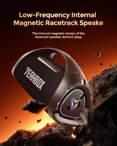 Miniatura 11 de YEAHBOX Sonic Boom MAX 300W Max Altavoz Bluetooth Grande Portátil con Sonido Fuerte, Bajo Masivo, Altavoz Impermeable IPX66 para Fiestas
