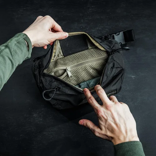 Miniatura 7 de Eberlestock Bando Bag - Tactical Men's Fanny Pack w/Adjustable Waist Belt, Zippered Pockets, Compact Lightweight Belt Bag Negro