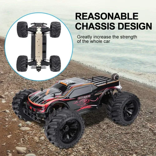 Miniatura 6 de JLBRACINGRC Auto RC sin escobillas de 1/10 para adultos, rápido 50+ mph de alta velocidad RTR RC camión, camión monstruo todoterreno 4WD, auto