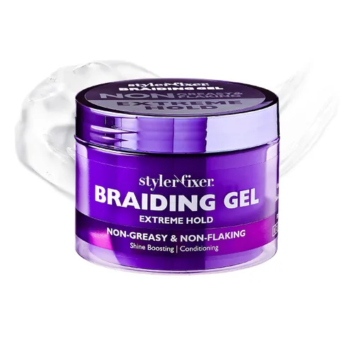 Miniatura 12 de Red by Kiss Gel para Trenzas de Fijación Extrema Styler Fixer para Trenzas de Caja y Cornrows, Hidratante, Acondicionador, Control de Encrespamiento