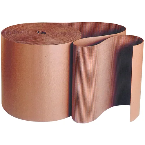 BOX USA Rollo de cartón corrugado para envío, 24 pulgadas de largo x 250 pulgadas de ancho, paquete de 1, rollo de papel de cartón corrugado de una