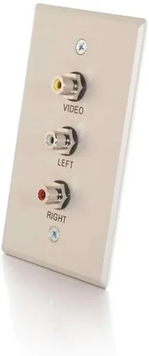 Miniatura 9 de C2G 03721 Placa de pared Keystone de dos puertos, color blanco