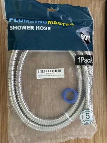 Miniatura 7 de Manguera de ducha de 60 pulgadas de acero inoxidable de mano de repuesto con tuerca de latón, extensión de manguera de ducha flexible larga