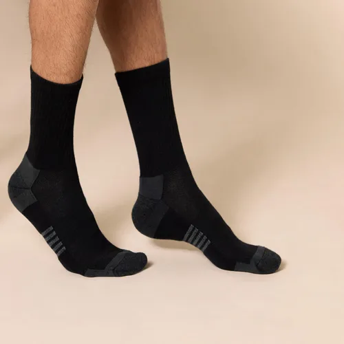 Miniatura 2 de Tienda Essentials Calcetines de algodón de alto rendimiento para hombre con control de humedad, atléticos, transpirables, 6 pares