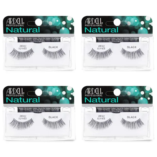 Miniatura 13 de Ardell Pestañas postizas para bebés, ligeras, de aspecto natural, con banda invisible para uso diario, paquete de 4