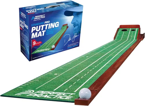 Miniatura 8 de Perfect Practice Putting Mat & Chipping Net, Indoor & Outdoor Putting Green, Chipping Mat for Home & Office, Premium Golf Training Aids for Putting