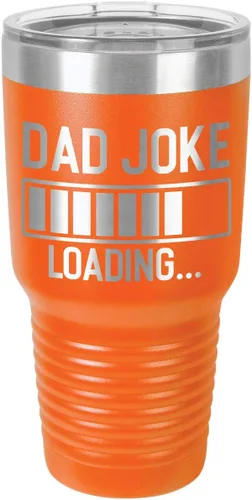 Miniatura 11 de Dad Joke Loading Maroon - Vaso de bebida de 30 onzas con popote y tapa superior deslizante Taza de viaje grabada con láser Comparar con Yeti