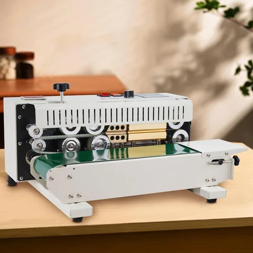 Miniatura 8 de VEVOR Máquina de sellado continuo de bandas de bolsas FR900K Máquina selladora de banda con control de temperatura digital Sellador de bolsas
