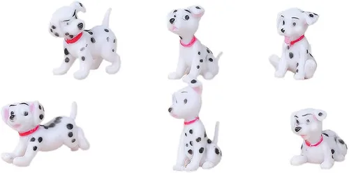 Miniatura 4 de Mini figuras de perro, figura de animal de casa de muñecas de resina para decoración de tablero, decoración de escritorio de oficina y hogar, adorno