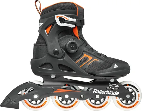 Miniatura 2 de Rollerblade Macroblade 90 BOA - Patín en línea para hombre, color negro y naranja