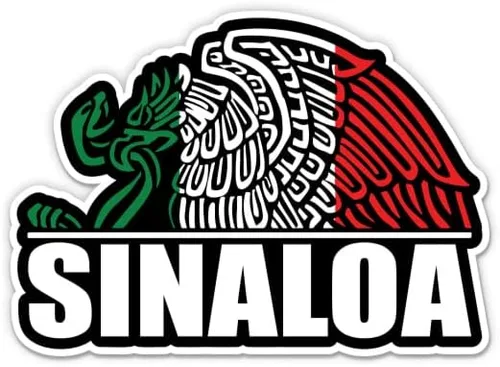 Sinaloa Mexico MX Bandera Vinilo Pegatina - Teléfono de Coche - 3"