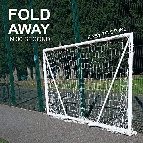 Miniatura 4 de Q-Fold - Arco de fútbol plegable de 30 segundos para patio trasero un solo arco la mejor red de fútbol resistente a la intemperie para niños