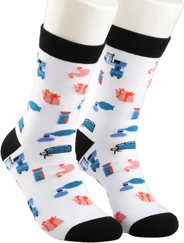 2 pares de calcetines de anestesiólogo CRNA regalo de anestesiología regalo de graduación regalo de tema médico