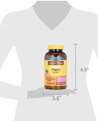 Miniatura 4 de Nature Made Tabletas de Multivitaminas para Mujer, 300 Unidades para Apoyo Nutricional Diario
