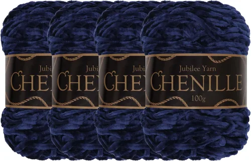 Miniatura 41 de JubileeYarn - Hilo de chenilla (3.53 oz/poliéster peinado, circonita), 1 pastel