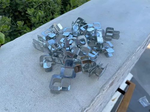 Miniatura 8 de Sandbaggy 500 clips de madera contrachapada H para techos, revestimiento de borde de panel, acero de calibre 20, galvanizado por inmersión