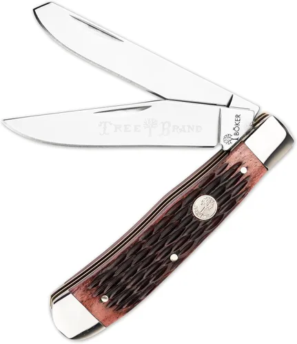 Miniatura 30 de BÖKER Serie Tradicional 2.0 Trapper, Hojas Duales CPM-D2, Junta Deslizante, Fabricado en Solingen, Alemania (Modelos 2024)