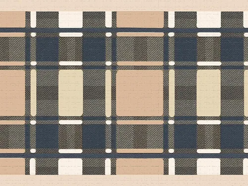 Dundee Deco Papel tapiz para despegar y pegar DDAZBD9199 a cuadros, diseño retro de rayas azul marino y bronceado, 15 pies x 7 pulgadas (15.0 ft x