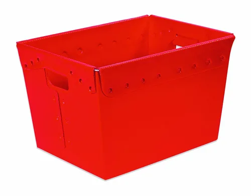 Miniatura 3 de Aviditi Contenedores de almacenamiento de plástico, 18 x 13 x 6 pulgadas, color azul para organizar hogares, almacenes y oficinas (paquete de 6)