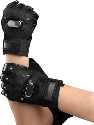 Miniatura 10 de IPENNY Guantes de entrenamiento unisex para hombre y mujer, guantes de ciclismo de medio dedo, transpirables, elásticos, guantes de ciclismo