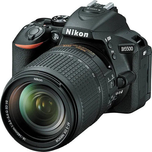 Miniatura 12 de Kit de cámara digital Nikon D5500 con 18-55 mm y 70-300 mm - Negro