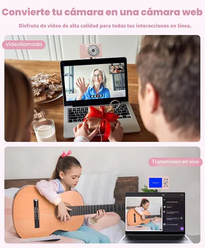 Miniatura 8 de WONNIE Cámara digital de 56 MP, FHD 1080P para apuntar y disparar con tarjeta SD de 32 GB, 2 baterías y cordón, ideal para niños y adolescentes