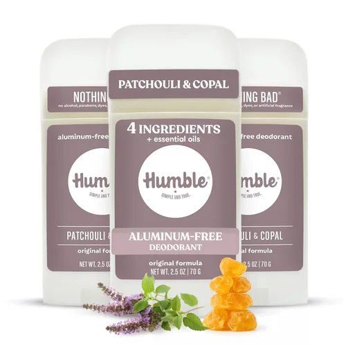 HUMBLE BRANDS - Desodorante sin aluminio de fórmula original. Control de olores de larga duración con bicarbonato de sodio y aceites esenciales,