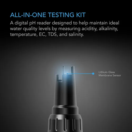 Miniatura 2 de AC Infinity Kit de Medidor Hidropónico PRO, Lápiz Digital de pH de Alta Precisión con Precisión de pH ±0.01 y Sonda Intercambiable, Medidor Todo