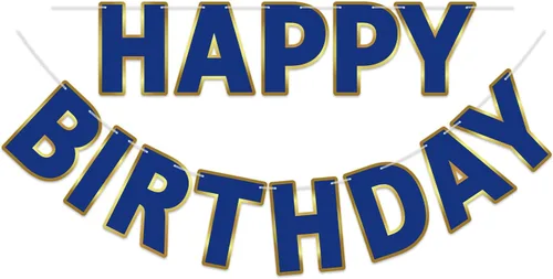 Miniatura 17 de Pancarta de Feliz Cumpleaños con Purpurina Negra - 9 pies Pre-Ensartada Sin Bricolaje Cartel de Fondo para Fiestas, Adultos, Niños, Mujeres