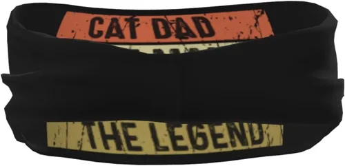 Miniatura 5 de Cat Dad The Man The Myth The Legend Headband for Men Women Sports Sweatband for Fitness Exercise Moisture Wicking Running Yoga Hairbands