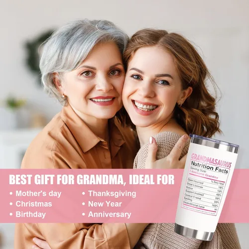 Miniatura 3 de Regalos del Día de la Madre para Nana - Vaso de 20 oz Los mejores regalos para Nana para abuela de parte de nieta, nieto, nietos, bisnietos - Vaso
