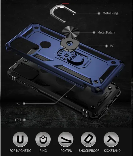 Miniatura 4 de Yiakeng Funda para Moto G Play 2023, Funda para Teléfono Moto G Play 2023 con protector de pantalla HD, fundas protectoras de grado militar con Moto