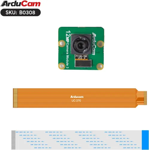 Miniatura 6 de Arducam para Raspberry Pi Cámara Módulo 3, 12MP IMX708 75° (D) Foco fijo Pi Cámara V3, para Raspberry Pi 5/4B/3B+, Zero
