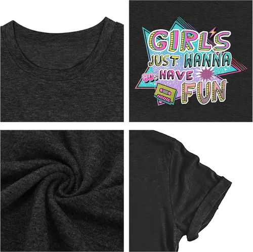 Miniatura 6 de Camisa Made Me de los años 80 Baby 90 para mujer, tallas grandes, trajes de los años 90, camisetas retro de los años 80