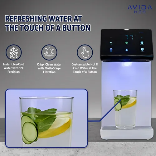 Miniatura 2 de Dispensador de agua caliente y fría ultra instantáneo, dispensador de agua sin botella, certificado WQA, filtración silenciosa de múltiples etapas +