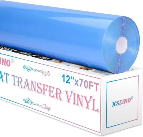 Miniatura 12 de XSEINO Vinilo de transferencia de calor HTV para camisetas de 12 x 10 pulgadas, paquete de 13 vinilos perfectos para planchar para Cricut