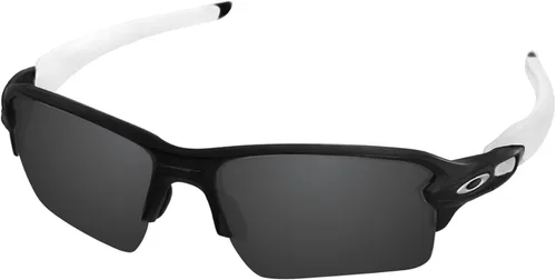 Miniatura 2 de LenzReborn Lentes polarizadas y lentes de repuesto para gafas de sol Oakley Flak 2.0 XL OO9188 - Negro oscuro+gris plateado+rojo fuego+azul hielo