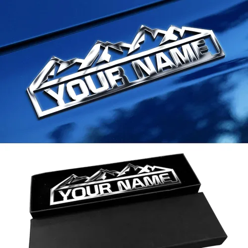 Miniatura 9 de Emblema de coche personalizado para amantes de los coches, regalos personalizados para vehículos, señal de carrera, letras para camiones, emblemas