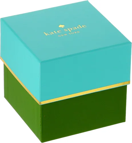 Miniatura 3 de Kate Spade New York Reloj de cuarzo de acero inoxidable para mujer con correa de piel de becerro, marrón, 16 (Modelo KSW1236)