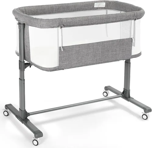 Miniatura 2 de Cama de noche para bebé, cuna para recién nacido, cama de noche infantil (beige)